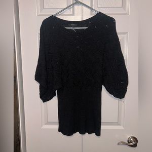 Alfani‎ Black Sparkly Sweater Large Chest 19 Length 27